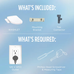 [TOTO] Smart Electronic Bidet Seat with Instant Water Heating, PREMIST & EWATER+ Self-Cleaning Wand, Elongated, Cotton White