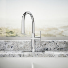 [Kohler] Pull-Down Kitchen Faucet with Multi-Function Spray Head, Polished Chrome Finish