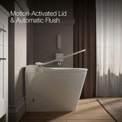 [Kohler] Leap One-Piece Elongated Smart Toilet with Bidet Built In, Dual-Flush, Quiet-Close